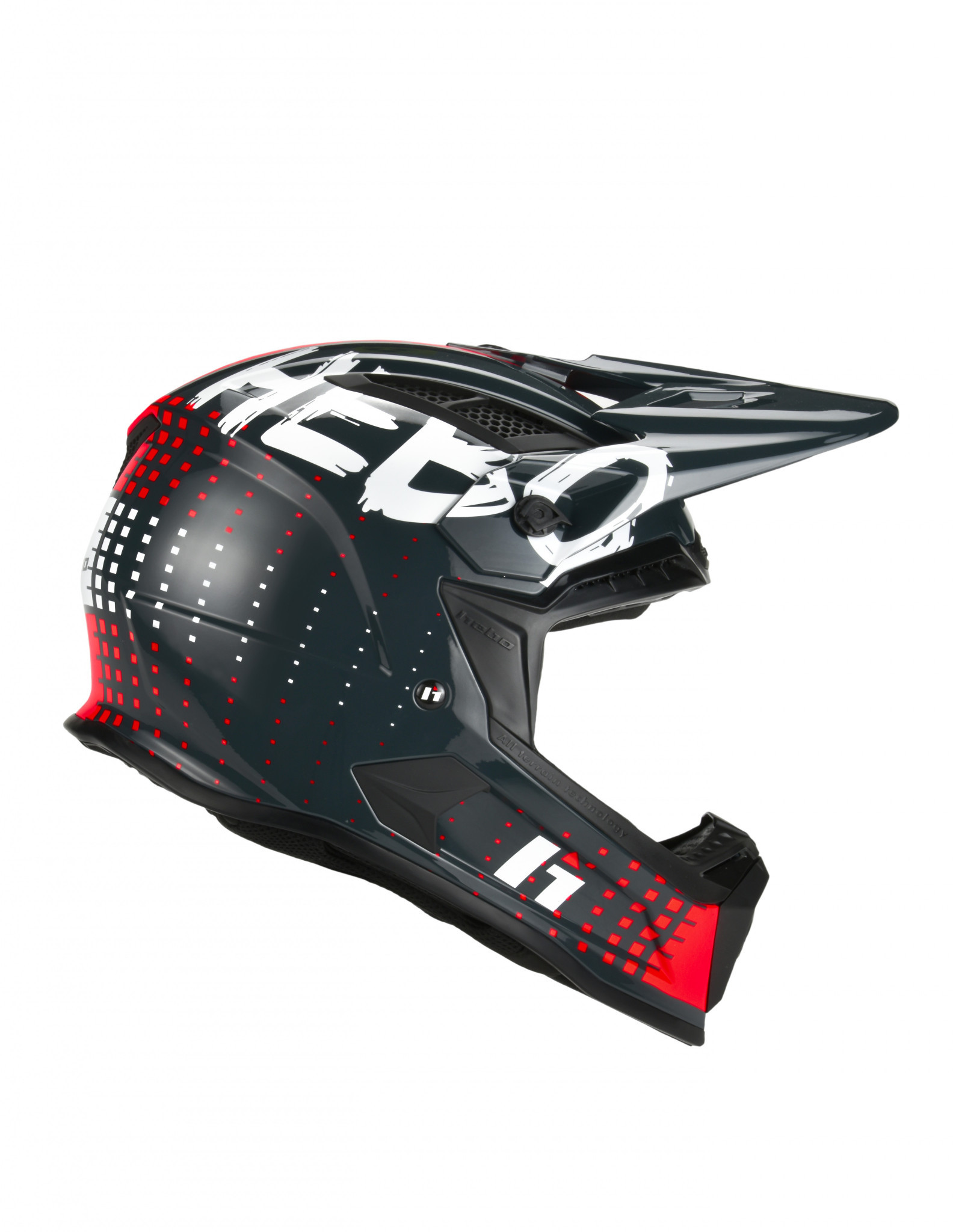 קסדת HEBO שטח HMX-P01 DOTS צבע שחור